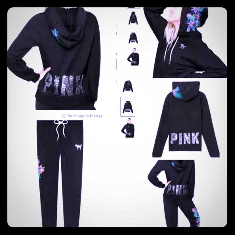 Vs pink bling set